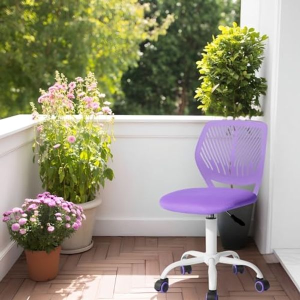 FurnitureR Indoor Gartenstuhl Drehstuhl Höhenverstellbar 360 Grad Stoff PP Rücken PU Rollen 130kg Für Terrasse Wintergarten