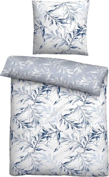 Traumhaft schlafen - Castell - Markenbettwäsche Baumwoll Renforce Bettwäsche 0040996 RANKE, grau, 1x 155x220 cm + 1x 80x80 cm