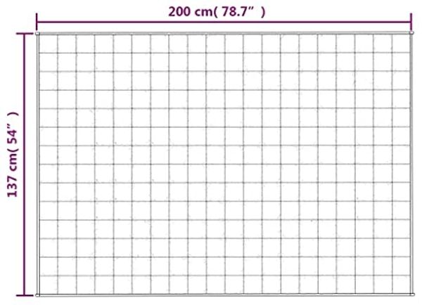 vidaXL Gewichtsdecke Stoff, 1x Gewichtsdecke, Blau, 137x200 cm, Stoff, 10 kg Bild 7