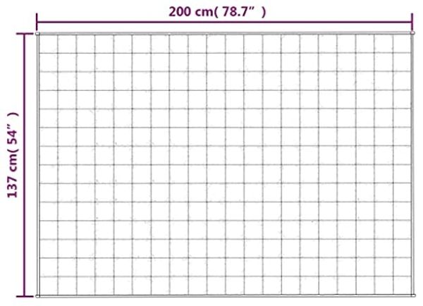 vidaXL Gewichtsdecke Stoff, 1x Gewichtsdecke, Blau, 137x200 cm, Stoff, 10 kg Bild 3