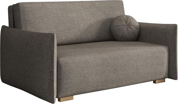 Sofa Viva Glov III mit Schlaffunktion, 3 Sitzer Schlafsofa mit Bettkasten (Farbe: Soul 04)