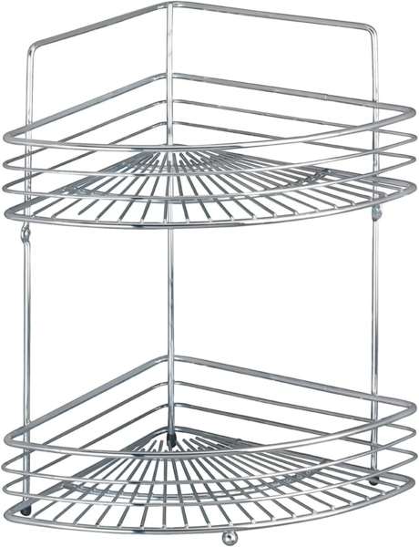 WENKO MILANO Dusch Eckablage, Chrom, mit 2 Etagen