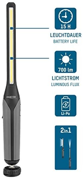 ANSMANN AG LED Arbeitsleuchte Profi-Arbeitsleuchte, wiederaufladbar, inkl. Magnet, robust Bild 2