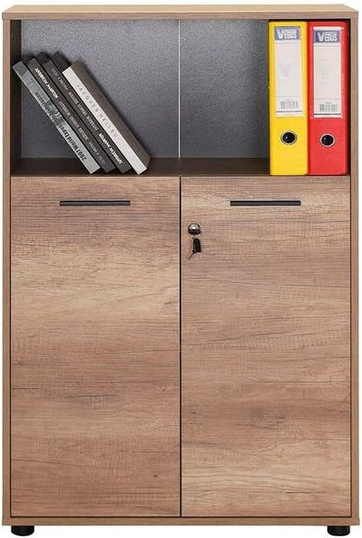 Stylish Oak Bookshelf, 72 x 110 x 34 cm | 100% Melamine Coated Particle Board, 16 mm Thick | Perfect for Modern Home & Office Decor