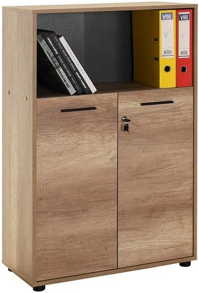 Stylish Oak Bookshelf, 72 x 110 x 34 cm | 100% Melamine Coated Particle Board, 16 mm Thick | Perfect for Modern Home & Office Decor Bild 2