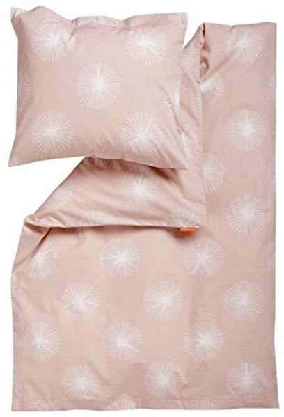 Leander 'Junior Flora' Kinderbettwäsche soft pink, 100x135 cm