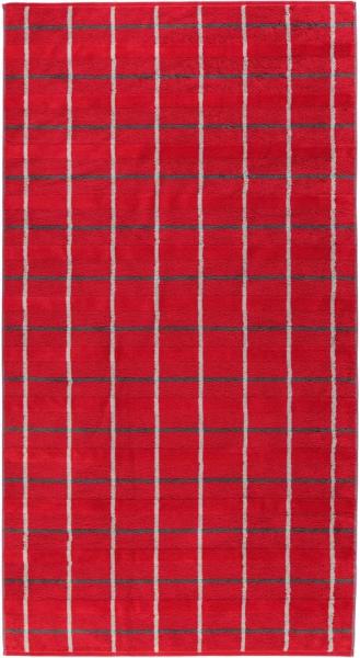 Cawö Handtuch Noblesse Square Karo 1079 | Duschtuch 80x150 cm | rot