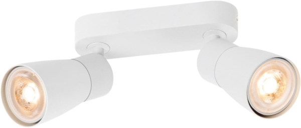 SLV PURI 2.0 Dome, Wand- und Deckenaufbauleuchte, long, 2 x max. 6W GU10, weiß - Wand- und Deckenleuchten