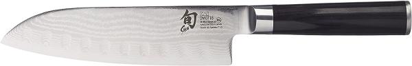 KAI Shun Classic Santoku Messer mit Kullenschliff 18 cm DM-0718