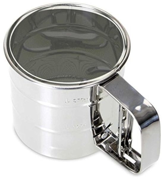 Staedter Einhand-Mehlsieb 350 gr Edelstahl