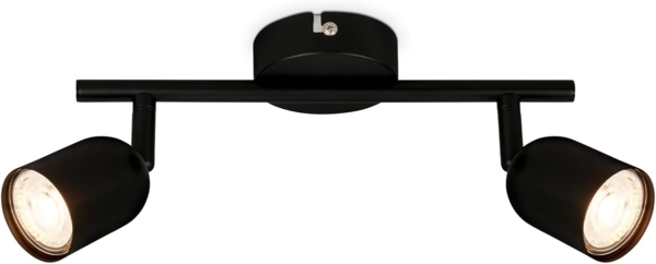 BRILONER – Deckenlampe, Deckenleuchte, Lampe, Schwenkbar, Wohnzimmerlampe, Schlafzimmerlampe, Küchenlampe, Schwarz