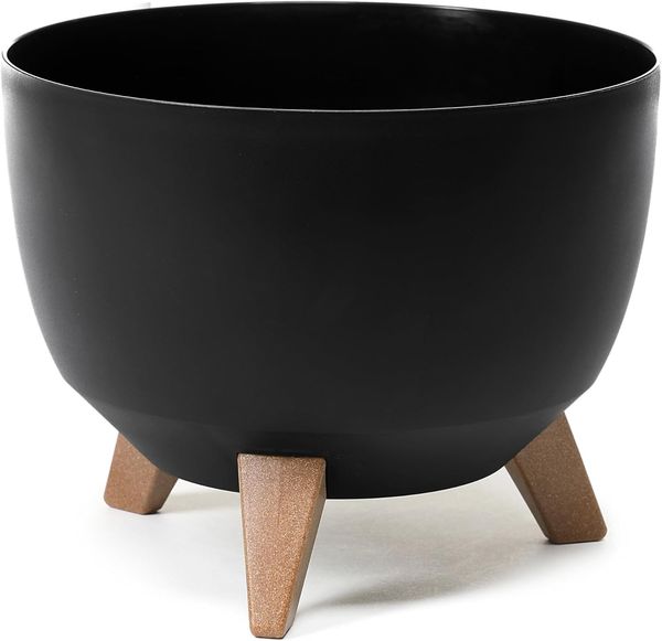 Pflanzkübel Lamela Roma 880-04 Kunststoff Ø 29 cm schwarz