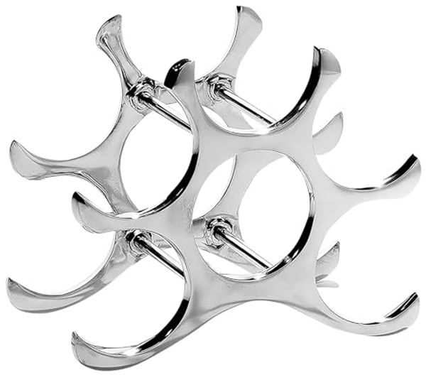 Kobolo Weinregal Flaschenhalter CIRCLE aus Metall für 6 Flaschen