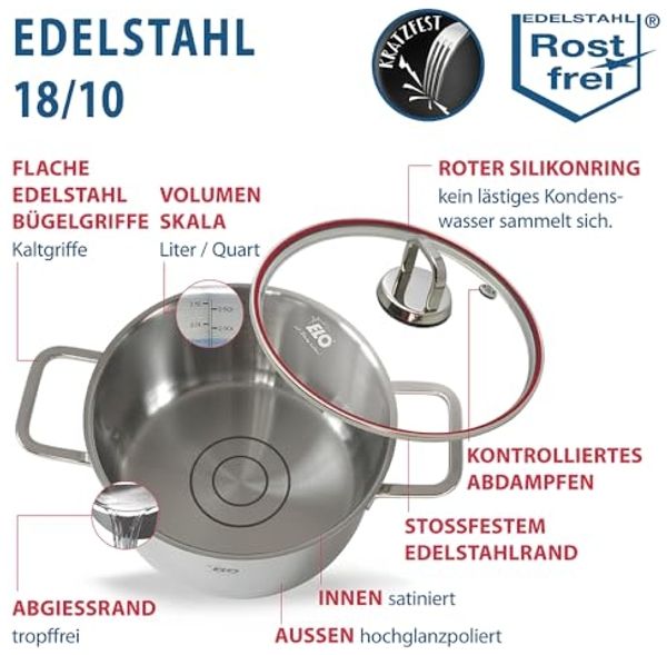 ELO Topfset 'Excellent' 6-teilig, Edelstahl Bild 6