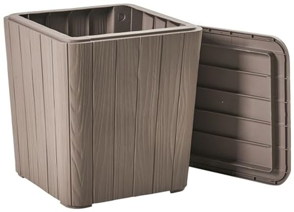 Aufbewahrungsbox SARANDI 40 cm 40 cm Taupe