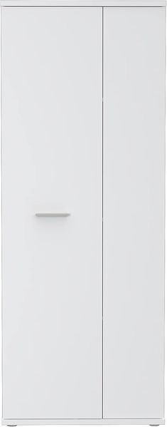FORTE Net106 Mehrzweckschrank, Holzwerkstoff, Weiß, 68. 90x34. 79x179. 1 cm