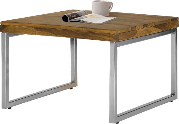 Couchtisch 60 x 40 x 60 cm Natur aus Sheesham Holz WOMO-Design