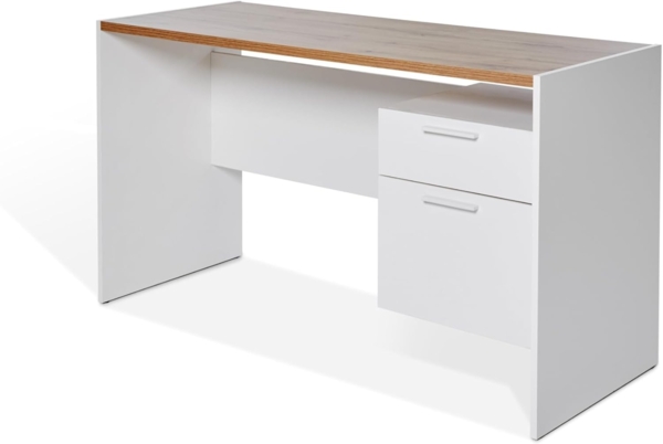 Jahnke Schreibtisch ML C 130, Breite 123,5 cm, wechselseitig montierbar