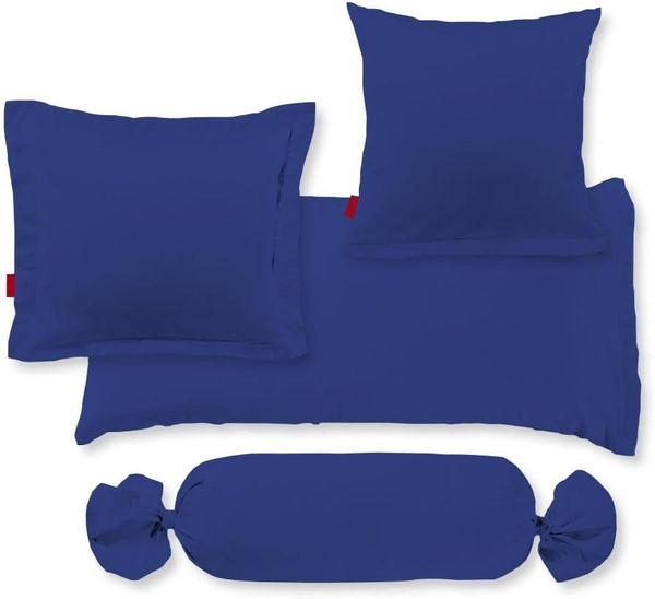 Fleuresse Mako-Satin-Kissenbezug uni colours royal 6012 Größe 40x40 cm Bild 3