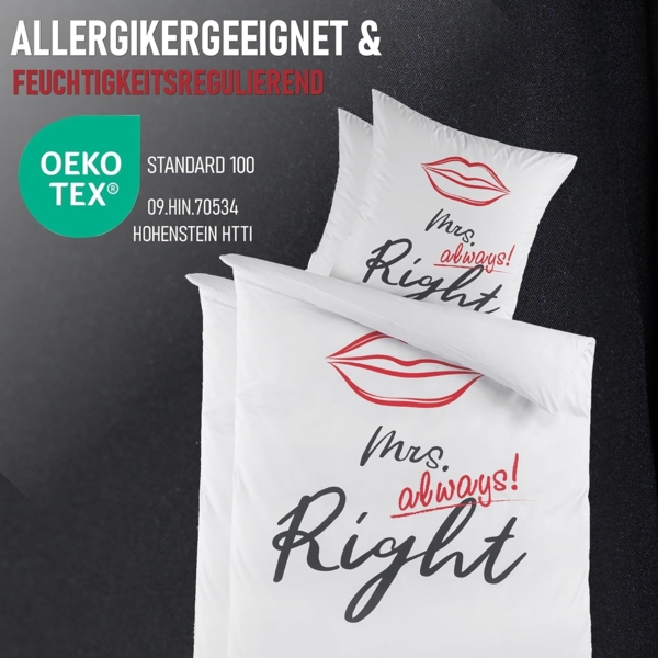 Kuscheli Partnerbettwäsche 2x 135x200 + 2x 80x80 cm atmungsaktiver Bettbezug, Partner Bettwäsche, Mikrofaser, 4 teilig, Für Allergiker geeignet, pflegeleicht, angenehm weicher Stoff Bild 3