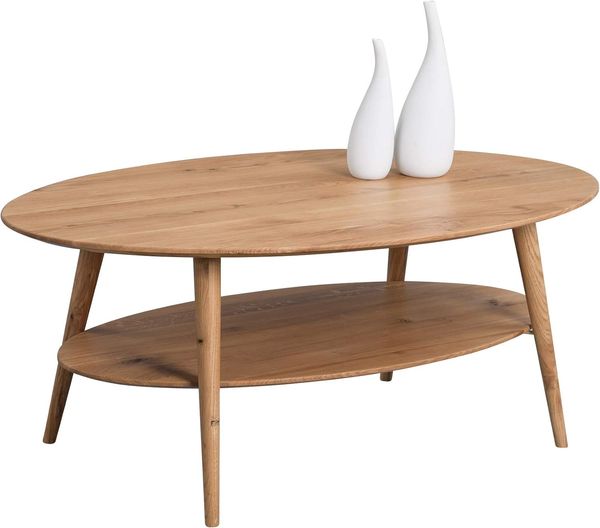 M2 Kollektion Phil Couchtisch, Holz, braun, Länge 115cm, Breite 70cm, Höhe 42cm