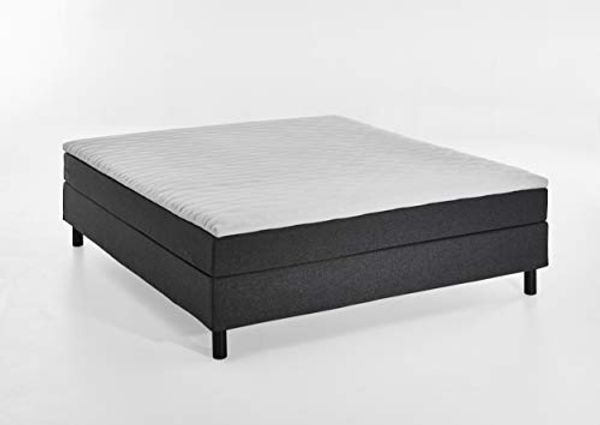 ATLANTIC home collection Boxbett Happy, ohne Kopfteil, mit Topper, wahlweise mit oder ohne Bettwaren