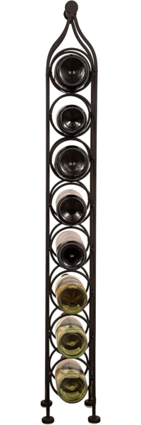 Biscottini Weinregal aus Schmiedeeisen – Weinregal für Wasser und Wein L16,5 x PR15,5 x H105,5 cm – Weinregal für 16 Flaschen Bild 4