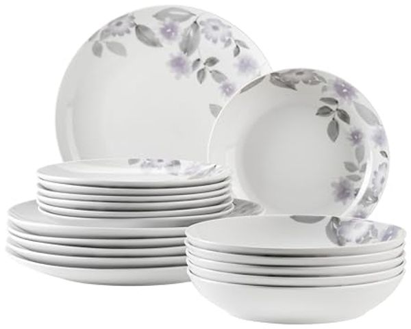 MÄSER Tafelservice Sono (18-tlg), 6 Personen, Porzellan, Teller Set