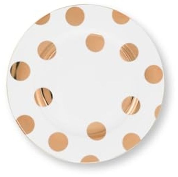 PiP Studio Frühstücksteller Dot Delight Frühstücksteller weiß-gold 23cm