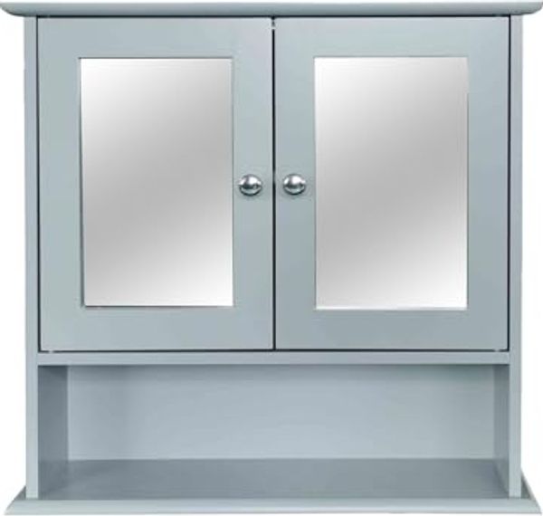 HTI-Line Hängeschrank Spiegelschrank Sarah mit 2 Türen (Stück, 1-St, 1 Spiegelschrank) Spiegel Wandspiegel Badspiegel Badschrank