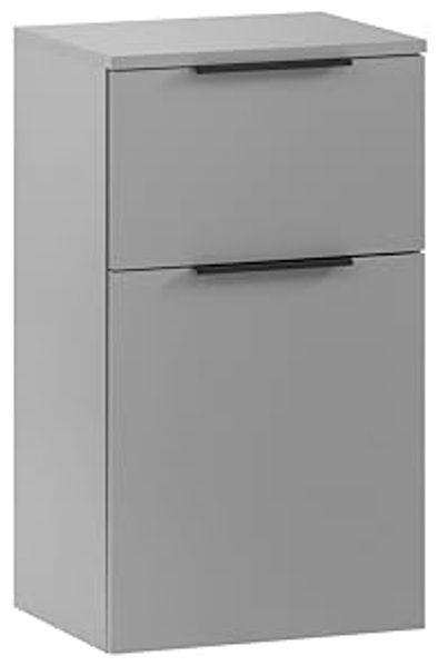 SCHILDMEYER Unterschrank Kommode Badschrank Badmöbel platingrau 40,3 x 70 x 32 cm
