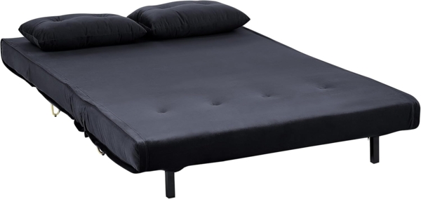Wohnzimmer Set VESTFOLD Schwarz Samtstoff Bild 6