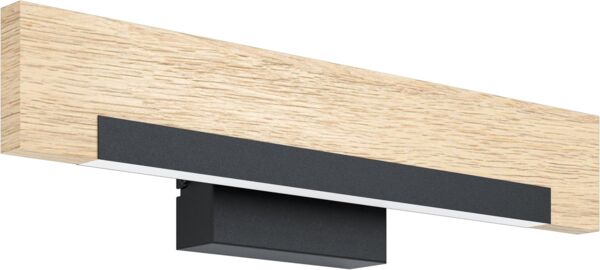Eglo 99294 LED Wandleuchte CAMACHO schwarz, braun L:44cm B:7,5cm H:10,5cm 3000K