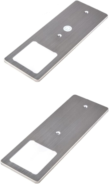 kalb LED Unterbauleuchte LED Unterbauleuchten Edelstahl gebürstet 5W - mit Touch-Dimmfunktion, 2er Set warmweiß, warmweiß