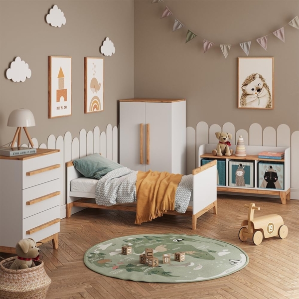 Wandregal Kinderzimmer Malia Weiß/Artisan 70x20 cm Vitalispa Bild 7
