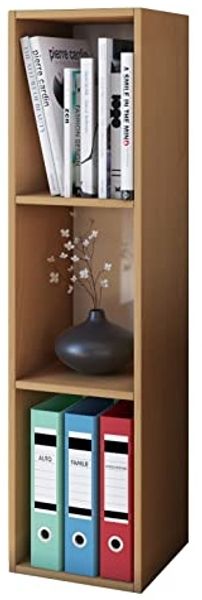 VCM Standregal Mendas 900055 Buche H. 107 x B. 34 x T. 30 cm