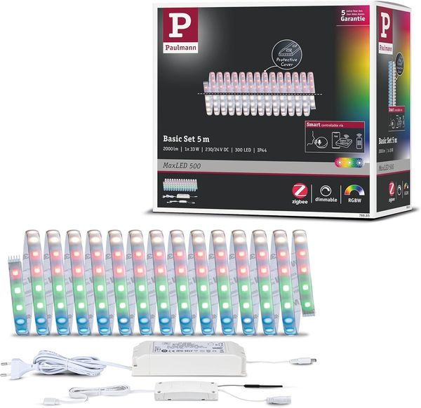 Paulmann 78885 MaxLED 500 LED Stripe Smart Home Zigbee RGBW beschichtet 5m