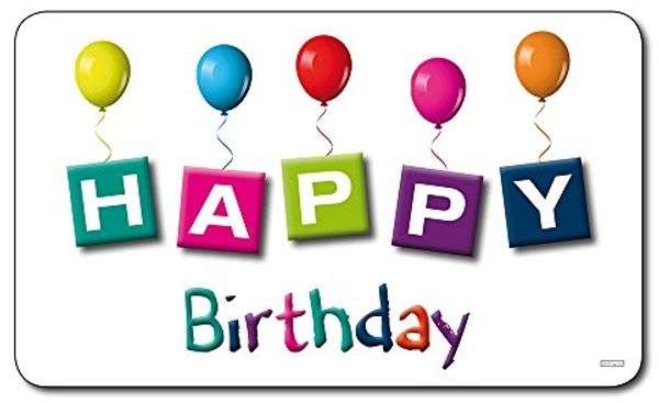 Frühstücksbrettchen HAPPY BIRTHDAY uni Kesper Melamin / Stullenbrett / Brotbrett