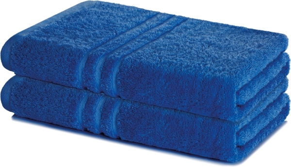 Lavea Duschtuch Elena-Frottierserie 70x140 cm, 100% Baumwolle (2er Set), 500 g/m² Frottier, weich & saugstark, pflegeleicht