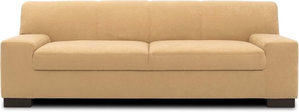 DOMO. Collection Norma Sofa , 2-Sitzer Couch , 2er Garnitur, 194 x 85 x 74 cm , Microfaser beige