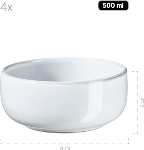 Frühstücksgeschirr Set für 4 Personen mit henkellosen Kaffeebechern, moderne nordische Formen, 12-teiliges Service; Blau Bild 5