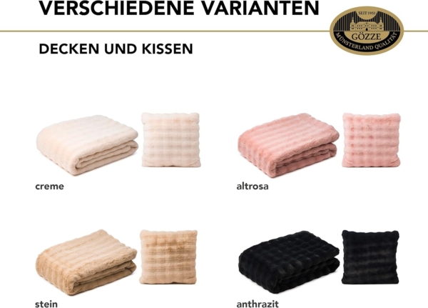 Wohndecke Decke 3D - Bubbles, Gözze, Jacquard gewebte Decke in 3D Optik Bild 6