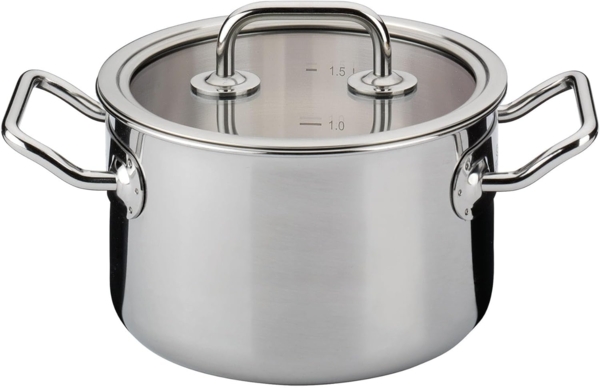 Kochtopf mit Glasdeckel BRIGADE BASIC 16 cm Bild 1