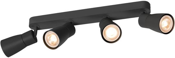 SLV PURI 2.0 Dome, Wand- und Deckenaufbauleuchte, long, 4 x max. 6W GU10, schwarz - Wand- und Deckenleuchten