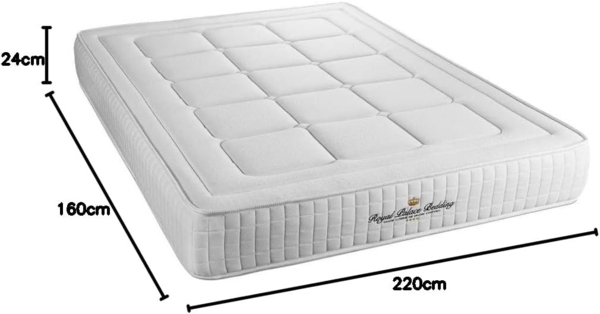 Matratze Balmoral 160x220 cm, Memory-Schaum, Härtegrad 4, Höhe : 24 cm, 3 Komfortzonen Bild 3