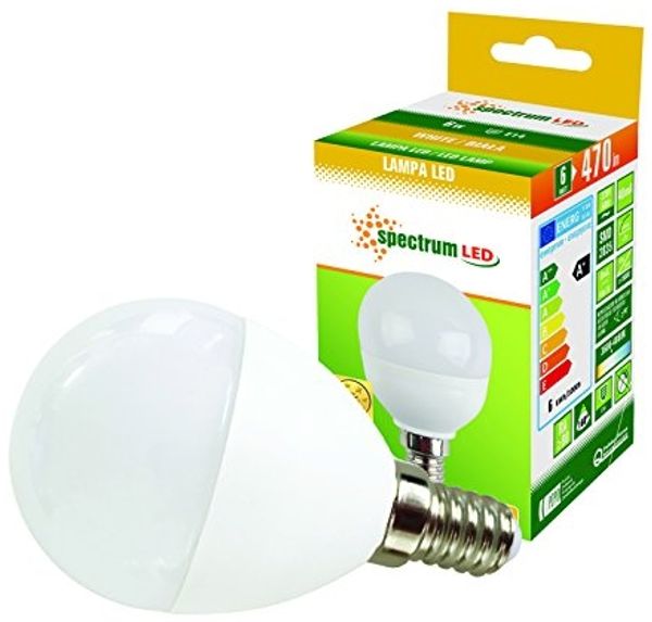 LED E14 6W 230V AC Neutralweiß BALL 540 Lumen 160°