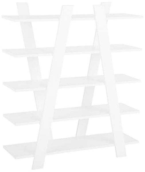 Bücherregal weiß 5 Fächer ESCALANTE