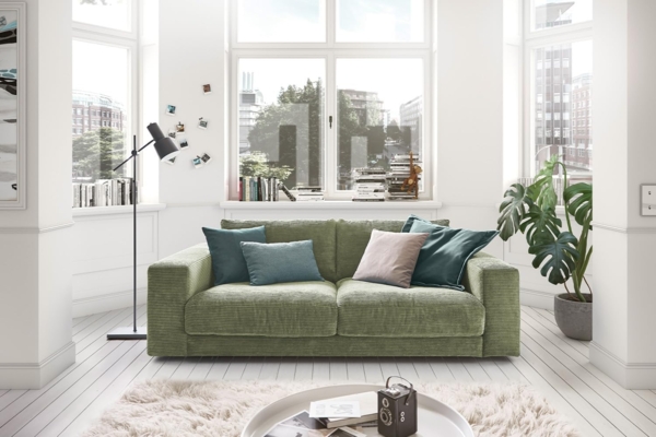 KAWOLA Sofa MADELINE, Couch 2-Sitzer oder 3-Sitzer Cord verschiedene Farben Bild 2