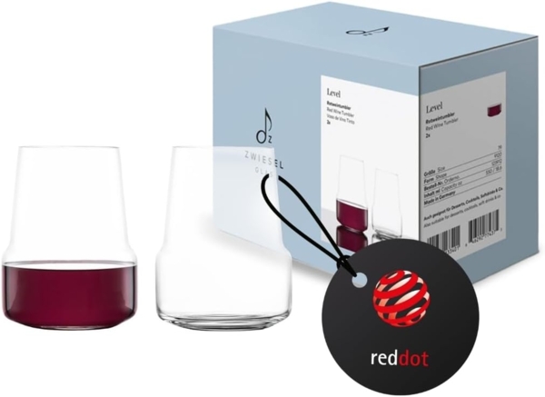 Zwiesel Glas LEVEL Rotwein Tumbler 2er Set