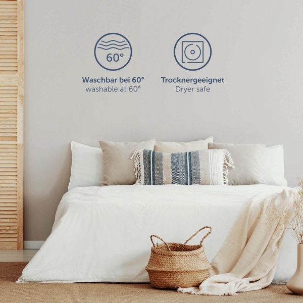 Blumtal® Premium Spannbettlaken 160x200 cm Jersey - Oeko-TEX zertifiziertes Spannbettlaken 160x200 cm Baumwolle 100% - Spannleintuch 160x200 für Matratzen bis 25 cm - Laken - 160x200 Bettlaken - Rot Bild 7